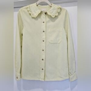 Seventy Mochi Delilah Buttermilk Buttondown Blouse - Size 2 NWT